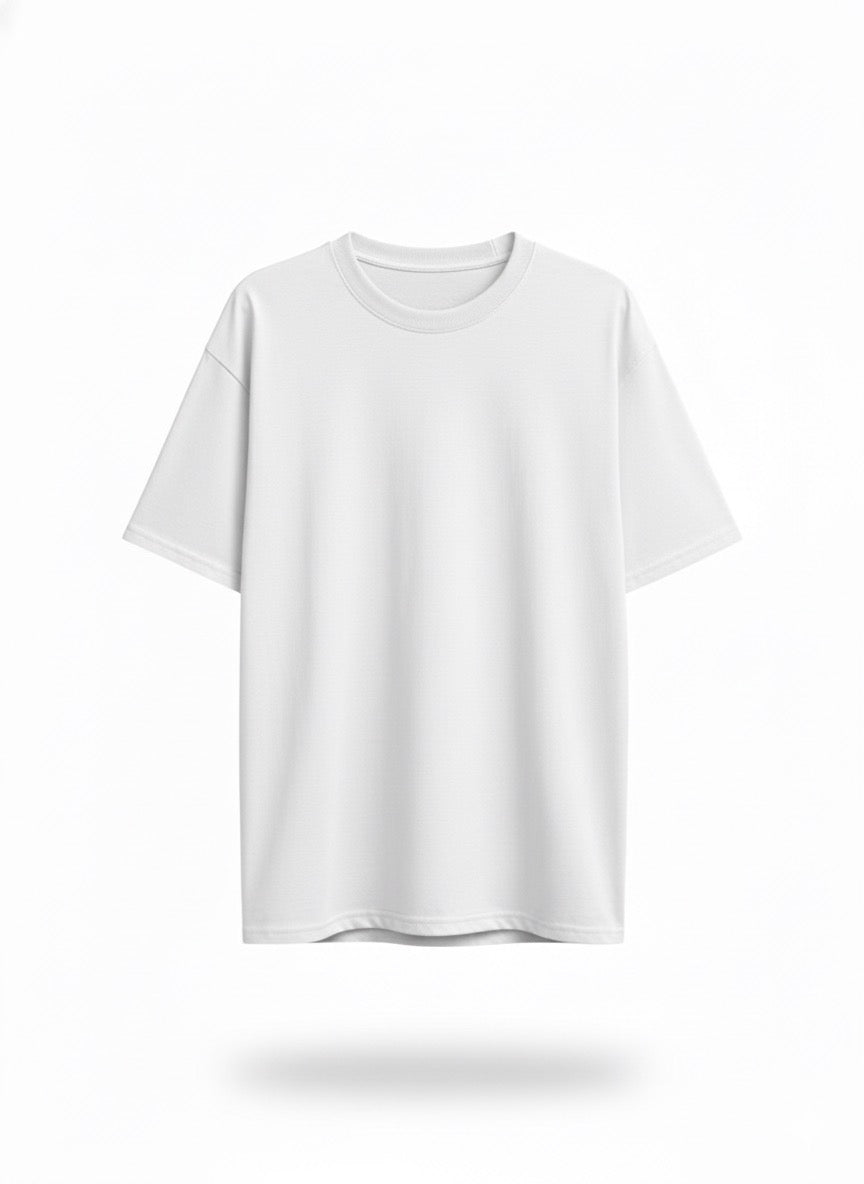 Básica 50/50 Algodón Poliester Blanco