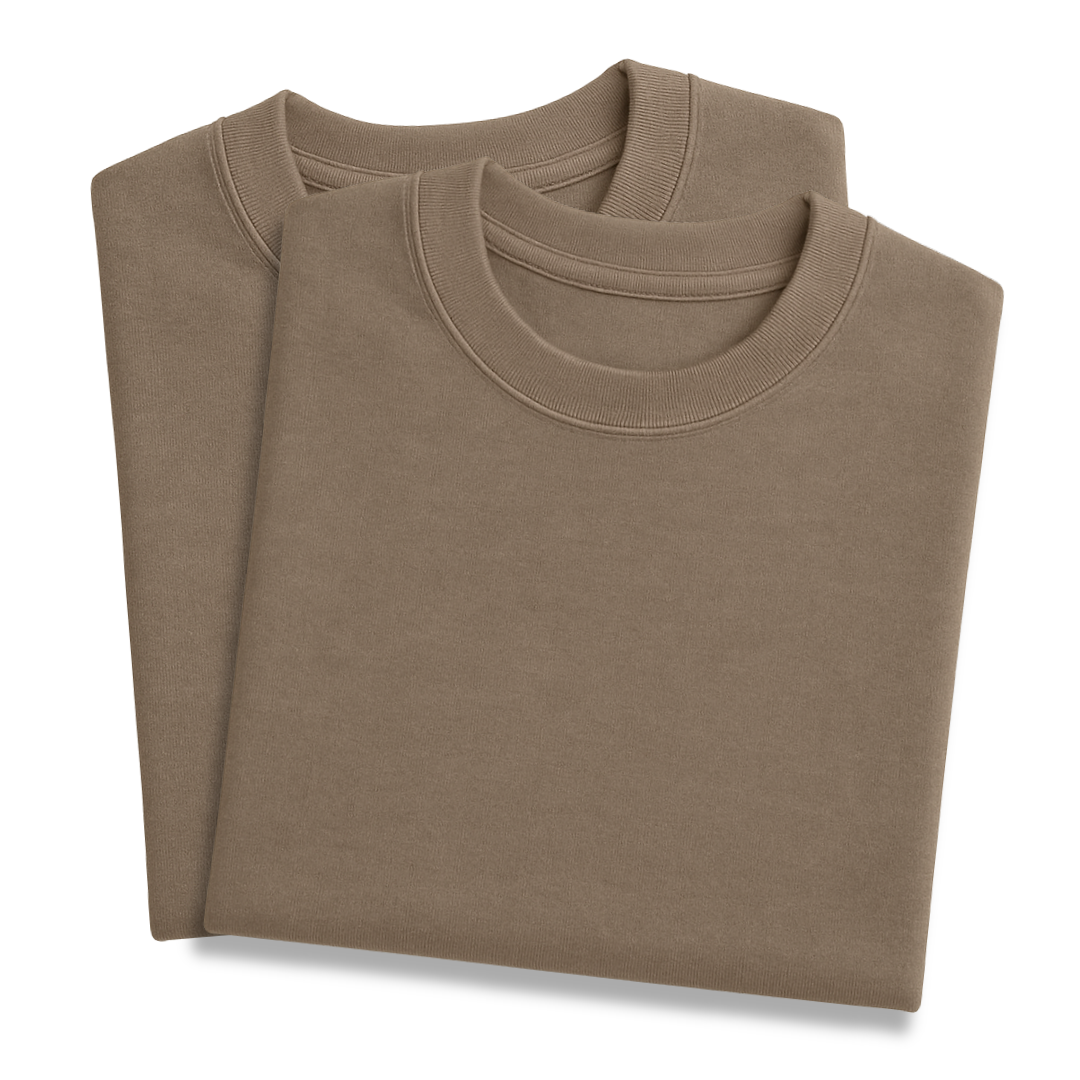 Playera Oversize 240g Caqui