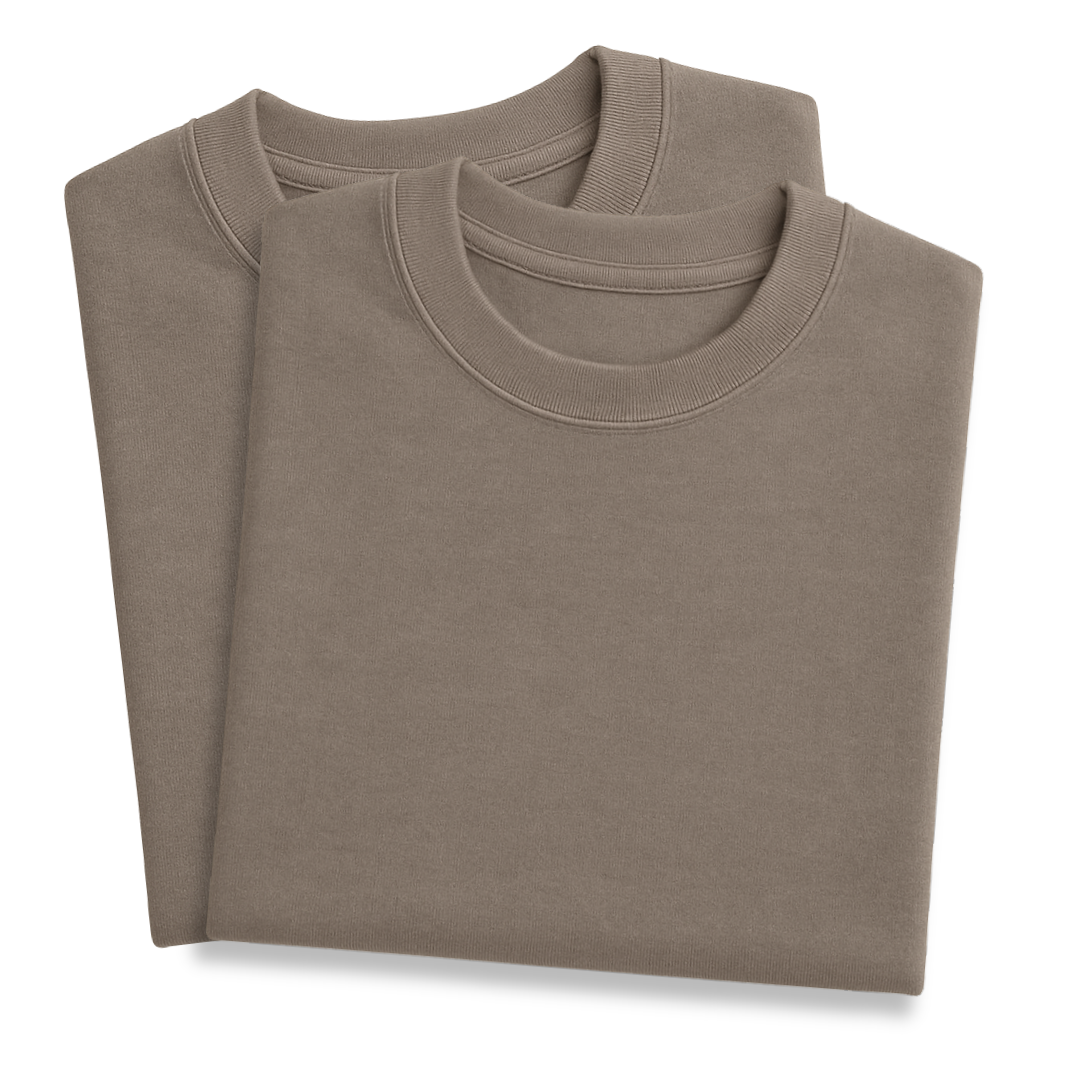 Playera Oversize 240g Café