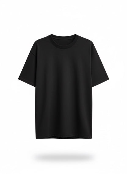 Básica 50/50 Algodón Poliester Negro