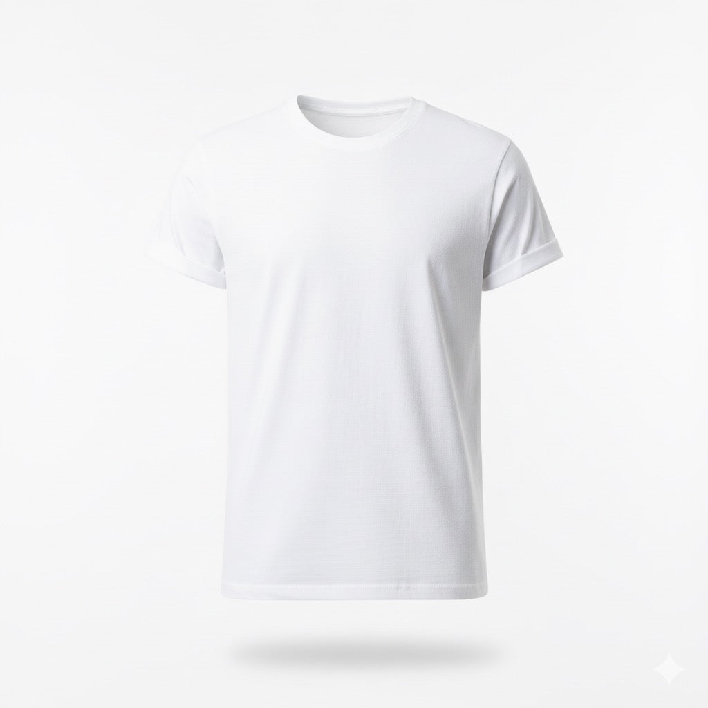 Básica 50/50 Algodón Poliester Blanco