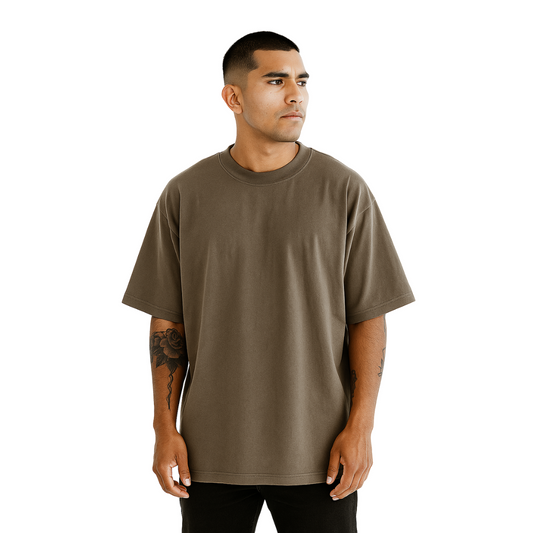 Playera Oversize 240g Café