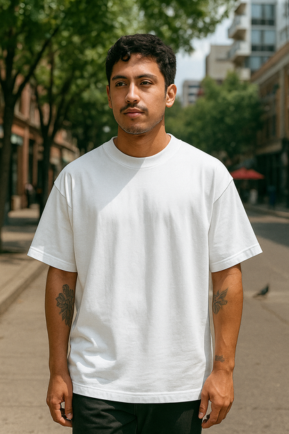 Playera Oversize 240g Blanca