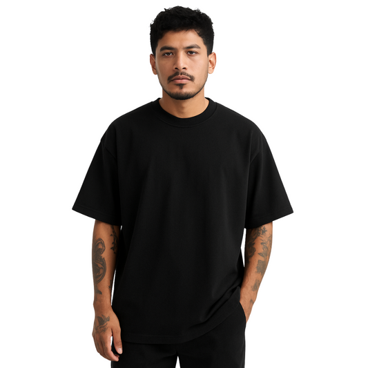 Playera Oversize 240g Negra