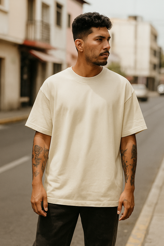 Playera Oversize 240g Arena